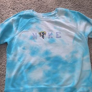 Tie Dye Sweatshirt with Text